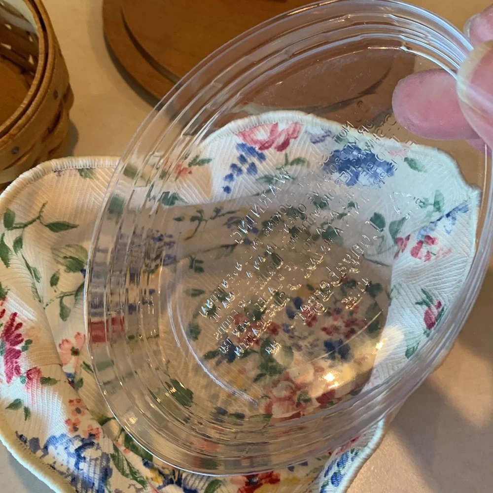 Longaberger 2003 Horizon of Hope Cancer Basket with Lid, liner, prot, ti…